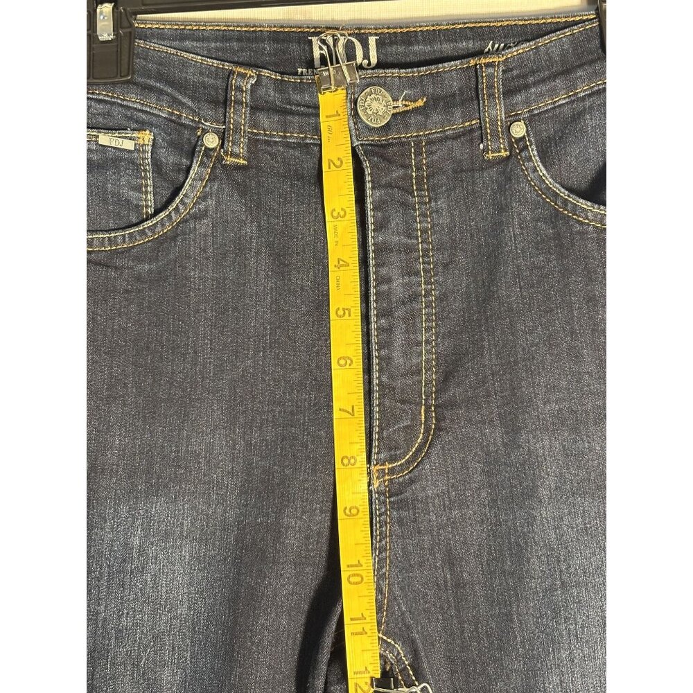 FDJ French Dressing Jeans Suzanne Slim Leg High -Rise Denim  Size 10 Dark Wash - Picture 10 of 13